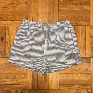 J. Crew Blue and White Striped Shorts